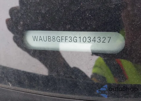 2016 Audi A3 2.0T Premium из США, поврежденный, VIN WAUB8GFF3G1034327